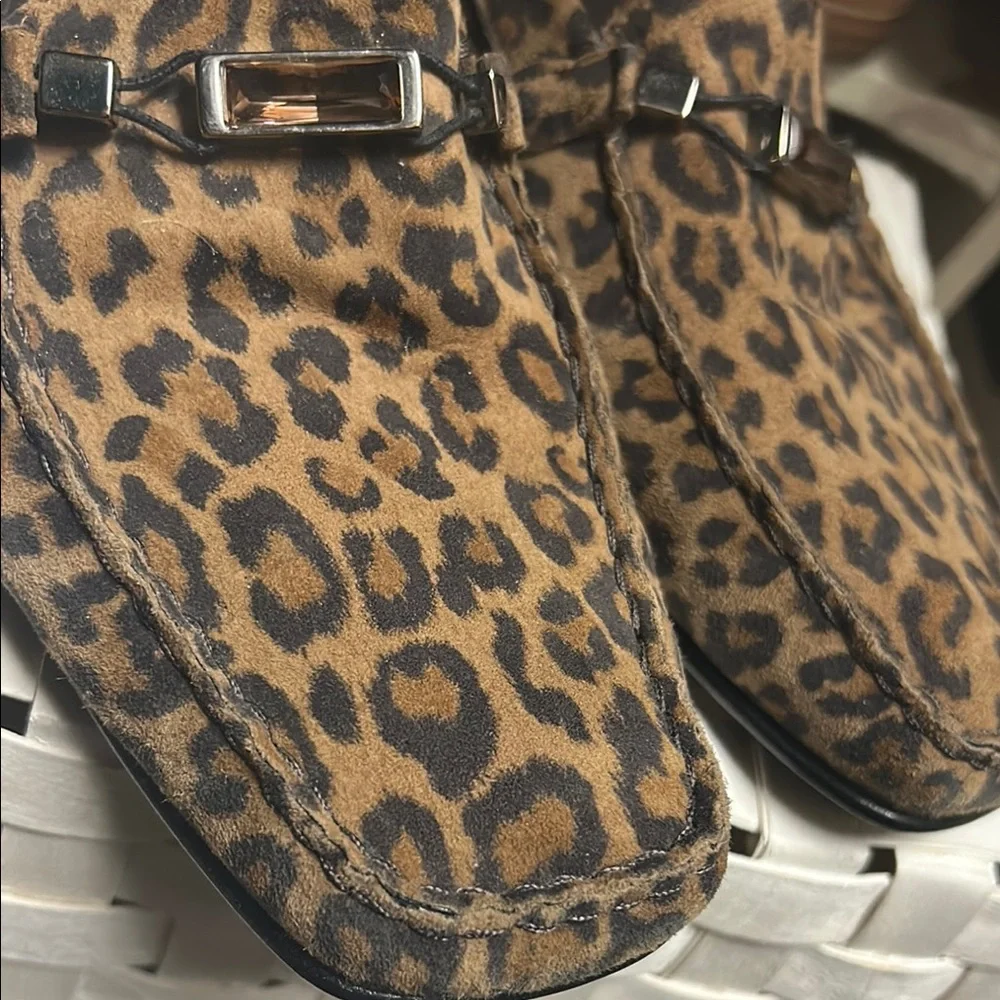 Stuart Weitzman Carrini Leopard Print Woman’s Loafers - Picture 11 of 11